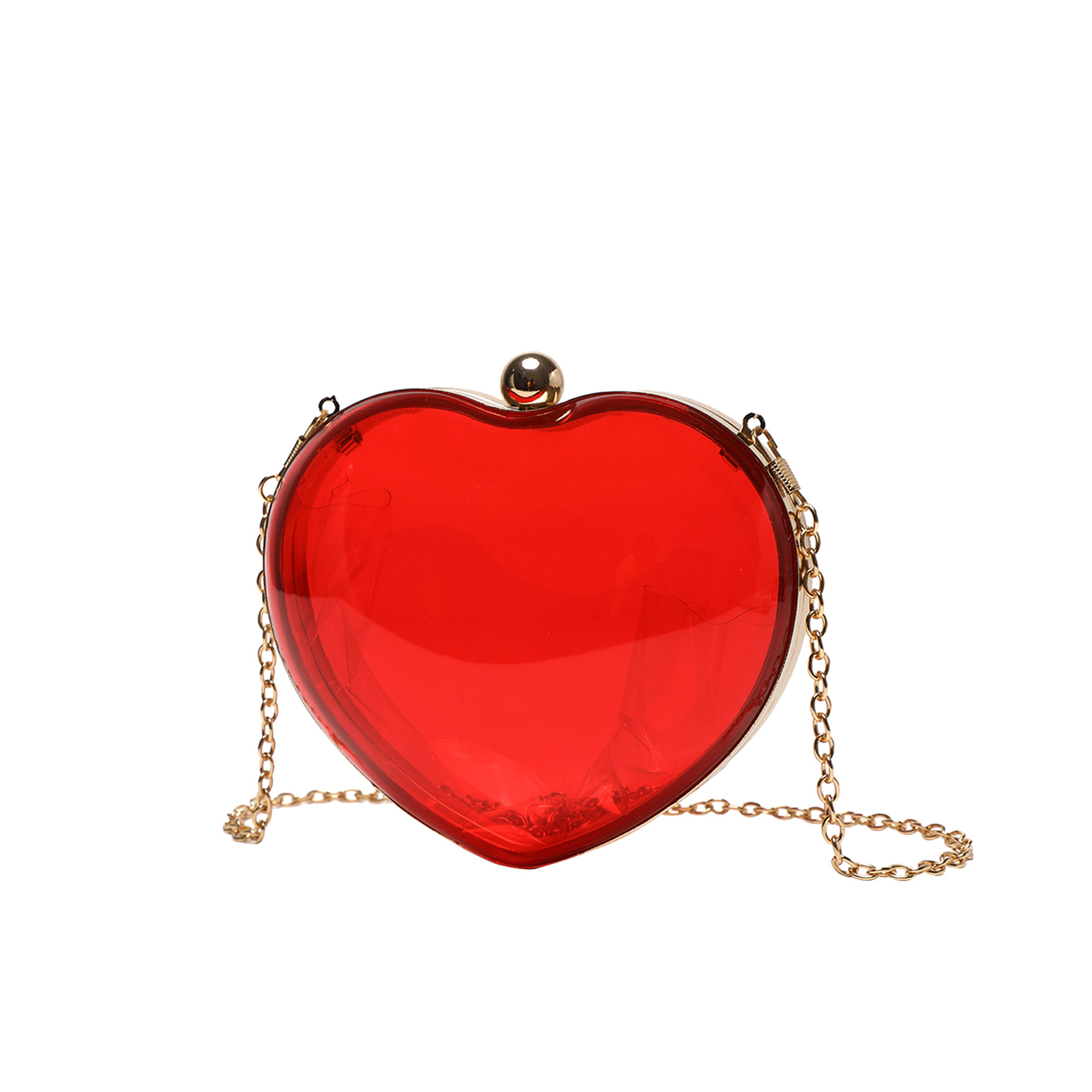 Chain Crossbody Quilted - Dîner acrylique Mini amour pochette chaîne