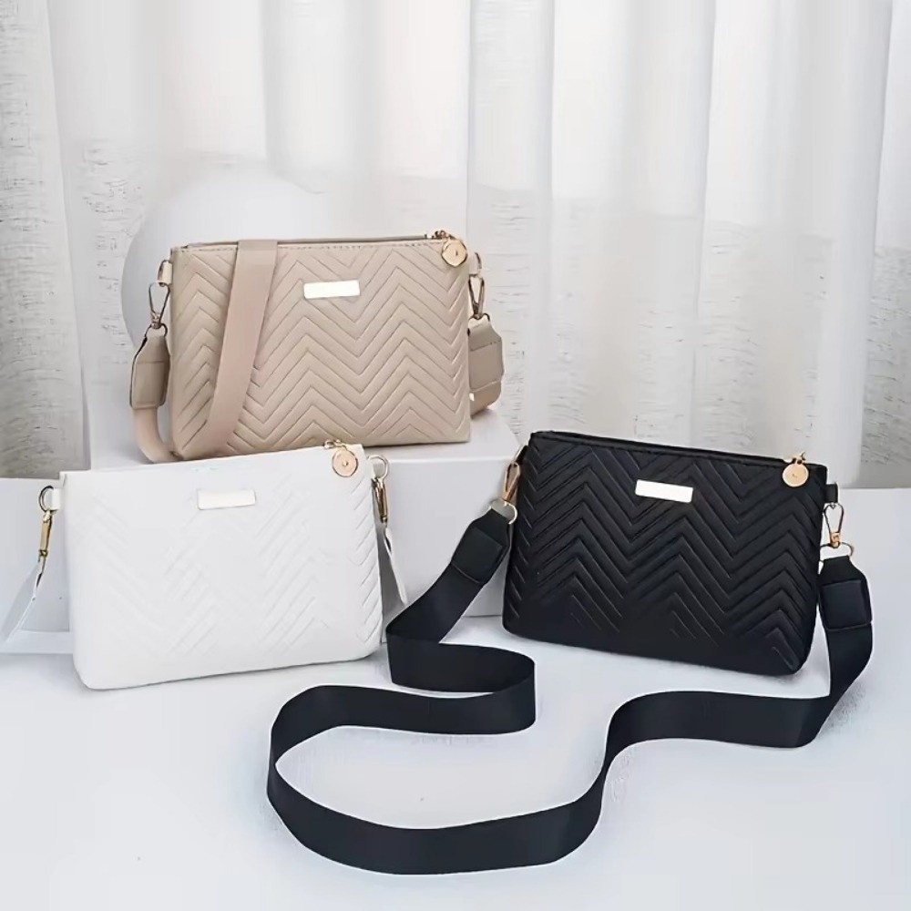 Chain Crossbody Quilted - Sac à bandoulière matelassé élégant avec