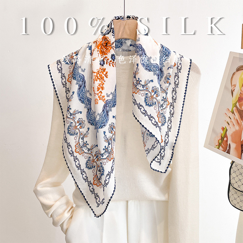 Luxury Bags Duffle - Foulard carré de luxe 100% soie