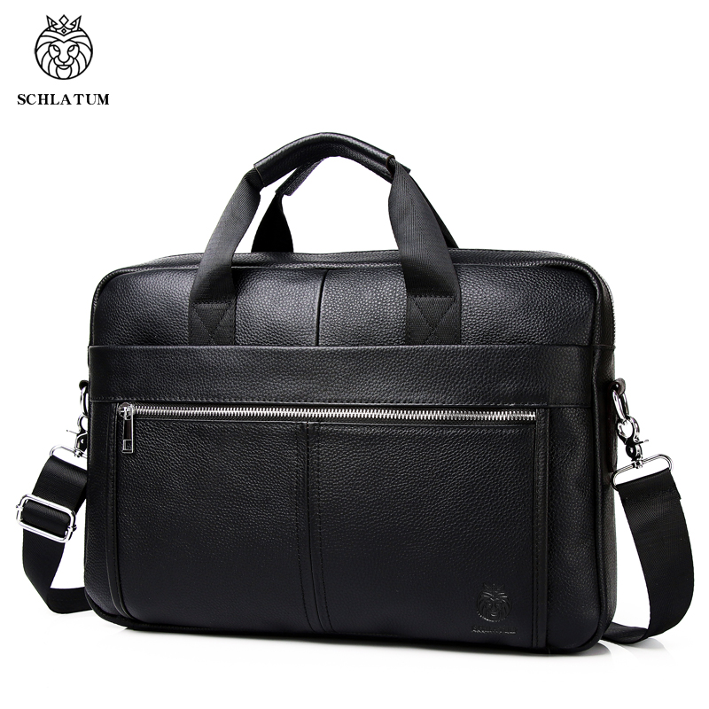 Luxury Bags That Fit Laptop - SCHLATUM – porte-documents en cuir véritable