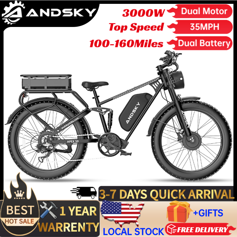 Luxury Bags Levels - Vélo électrique tout-terrain ANDSKY Apex50 AWD