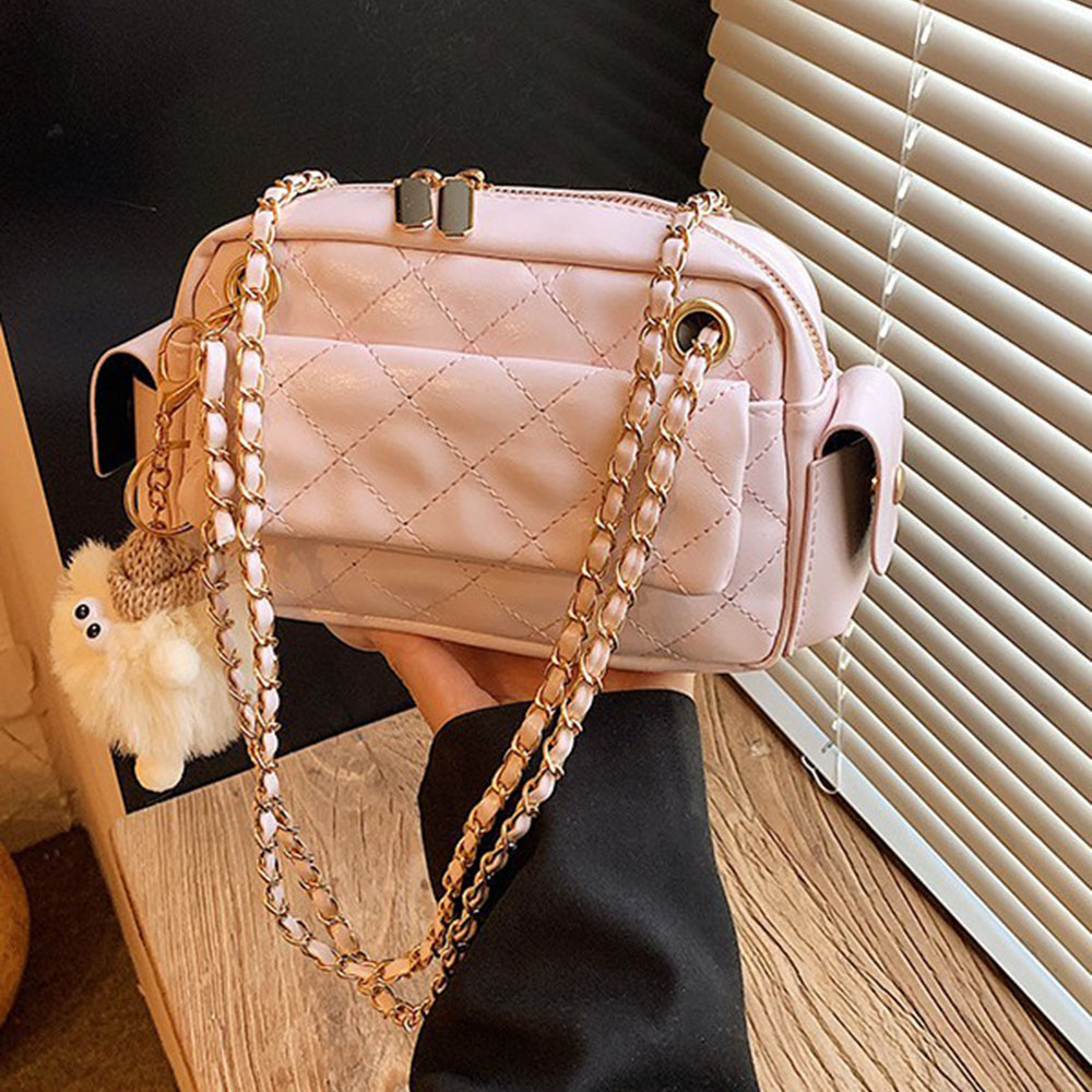 Chain Crossbody Quilted - Sac bandoulière à motif matelassé, design
