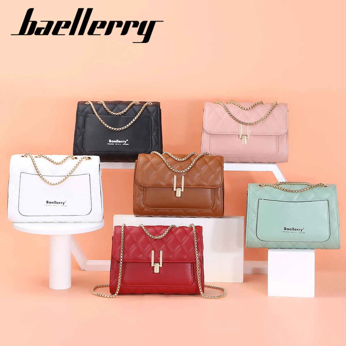 Baellerry femmes sac à bandoul - Chain Crossbody Quilted avis et prix