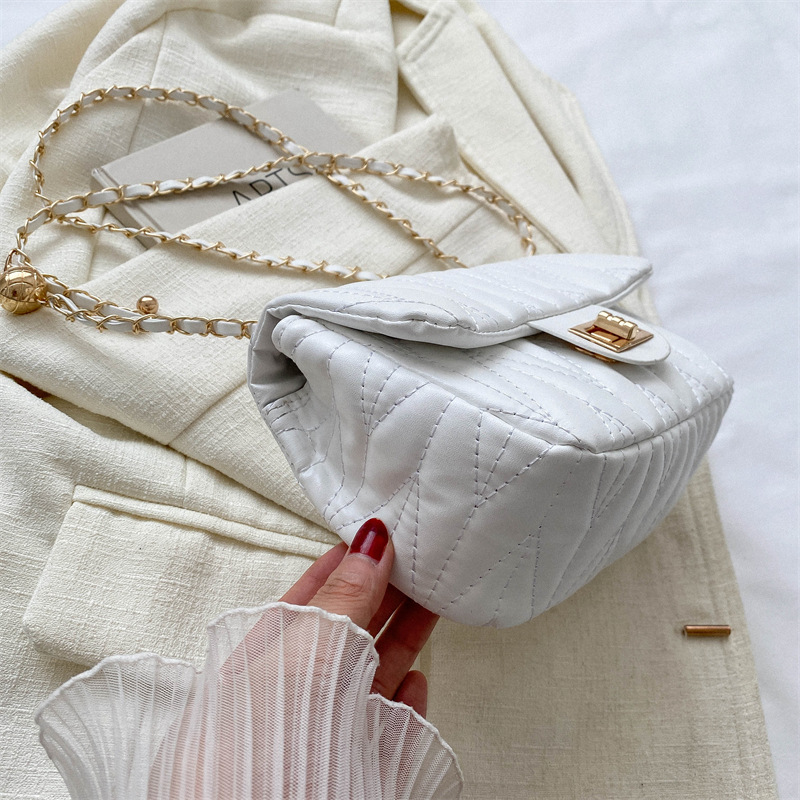 Sac à bandoulière matelassé en - Chain Crossbody Quilted avis et prix