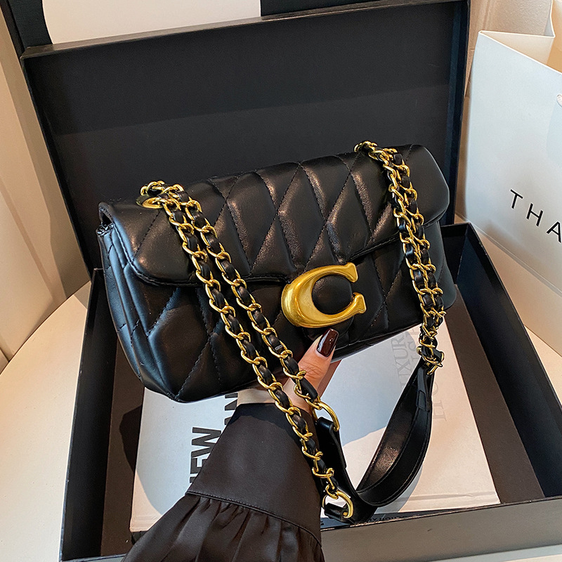 Sac à bandoulière matelassé en - Chain Crossbody Quilted avis et prix
