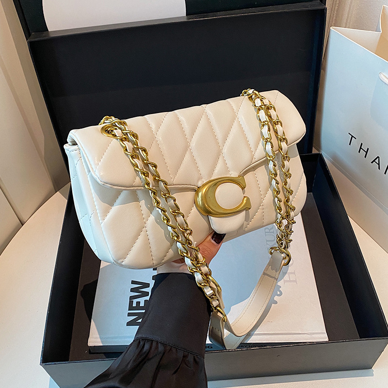 Sac à bandoulière matelassé en - Chain Crossbody Quilted avis et prix