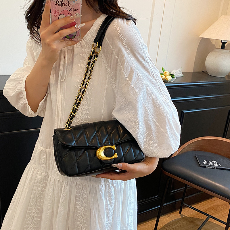 Sac à bandoulière matelassé en - Chain Crossbody Quilted avis et prix