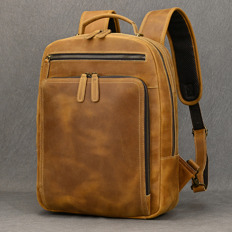 Sac à dos en cuir véritable po - Luxury Bags That Fit Laptop avis et prix