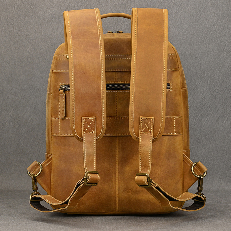 Sac à dos en cuir véritable po - Luxury Bags That Fit Laptop avis et prix