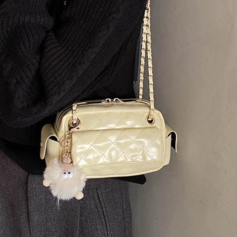 Sac bandoulière à motif matela - Chain Crossbody Quilted avis et prix